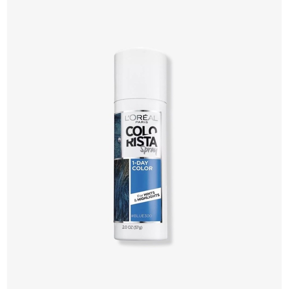 2- NEW L'Oreal Paris Colorista 1-Day Washable Temporary Hair Color Spray, Blue